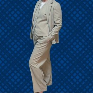 Vintage Tan 3 Piece Suit Set